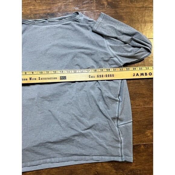 Lululemon Womens Gray Long Sleeve Wash Work Out Casual Shirt READ - Picture 2 of 5